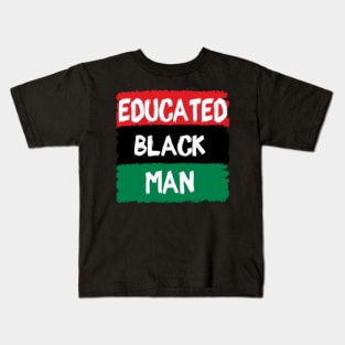 Educated Black Man Kids T-Shirt